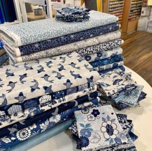 Indigo fabric on sale at high street quilting